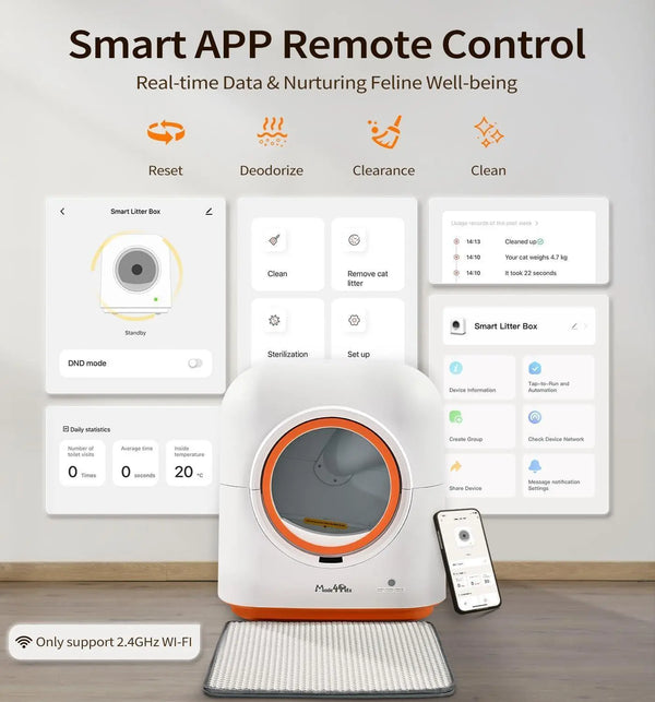 Automatic Cat Litter Box with Smart App Control null
